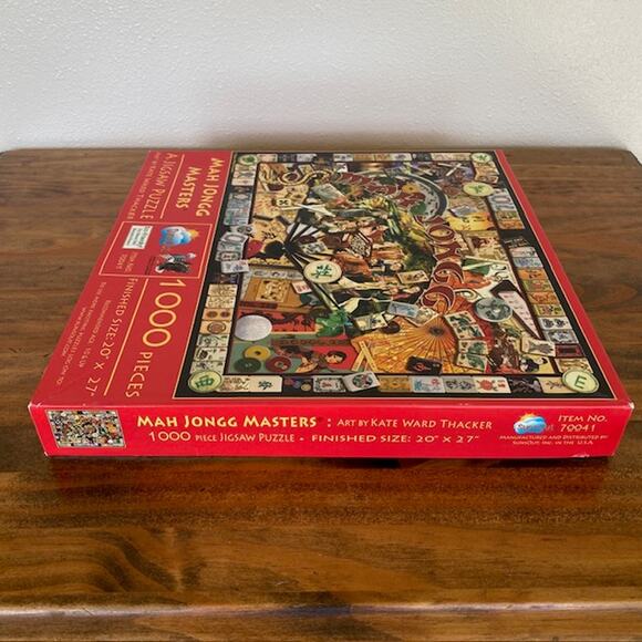 SunsOut Mah Jongg Masters 1000 pc Jigsaw Puzzle - Picture 3 of 5